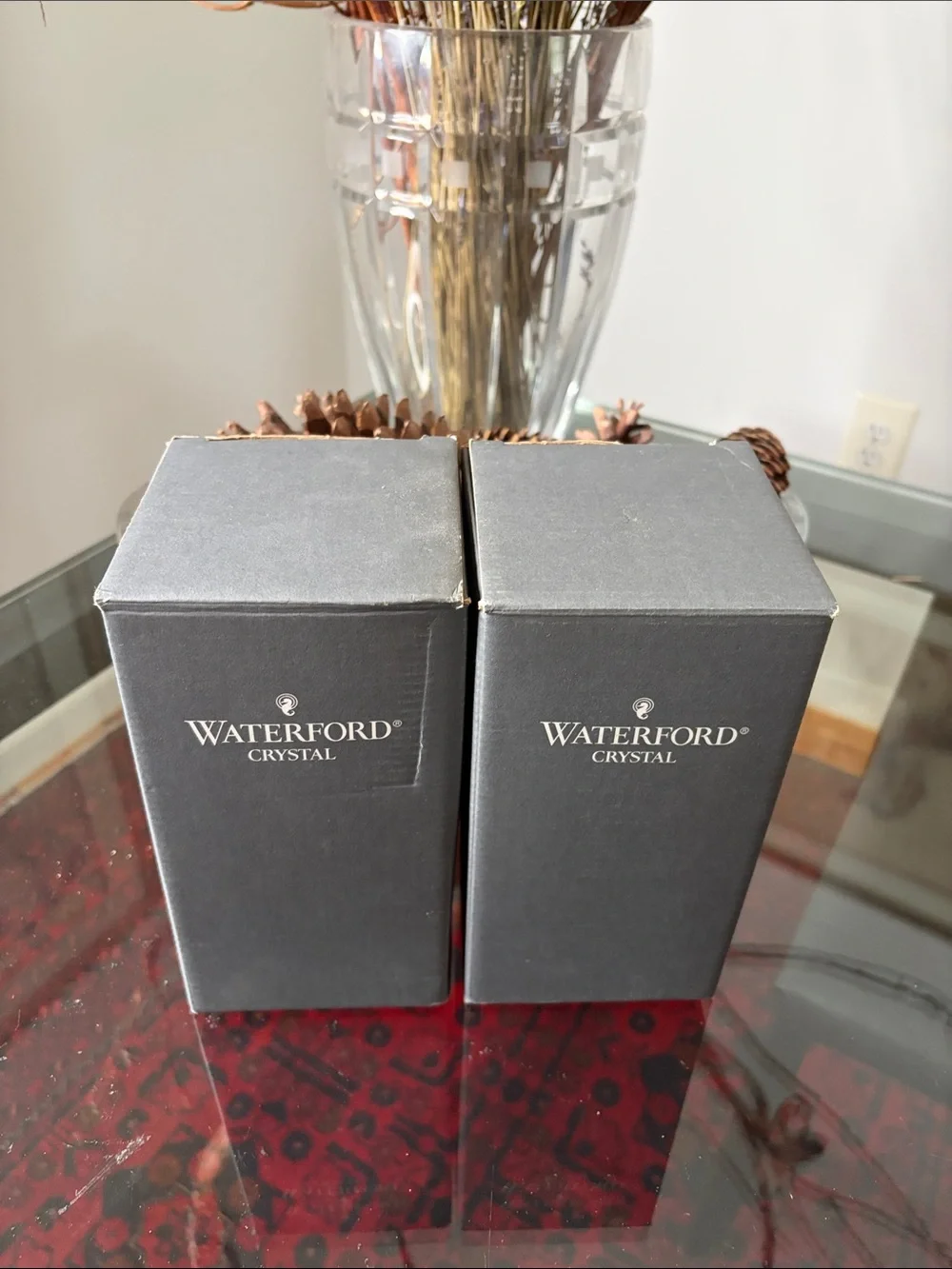 Waterford Lismore Set of 2 White Wine Glasses – Vintage Ireland 1996 NIB